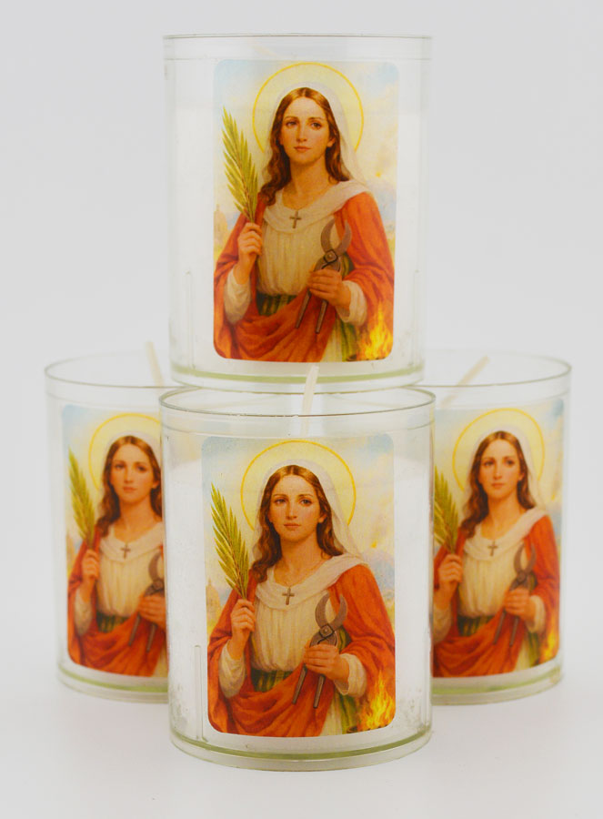 Set di 4 Candele Votive Santa Agata (pic 1)