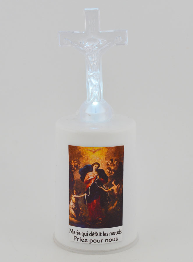Candela da Chiesa a LED Maria che Scioglie i Nodi (pic 1)