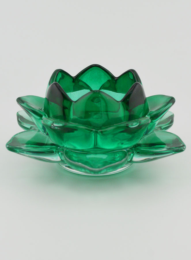 Portacandela Fiore di Loto - Verde (pic 1)
