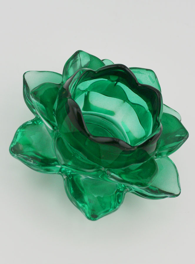 Portacandela Fiore di Loto - Verde (pic 3)