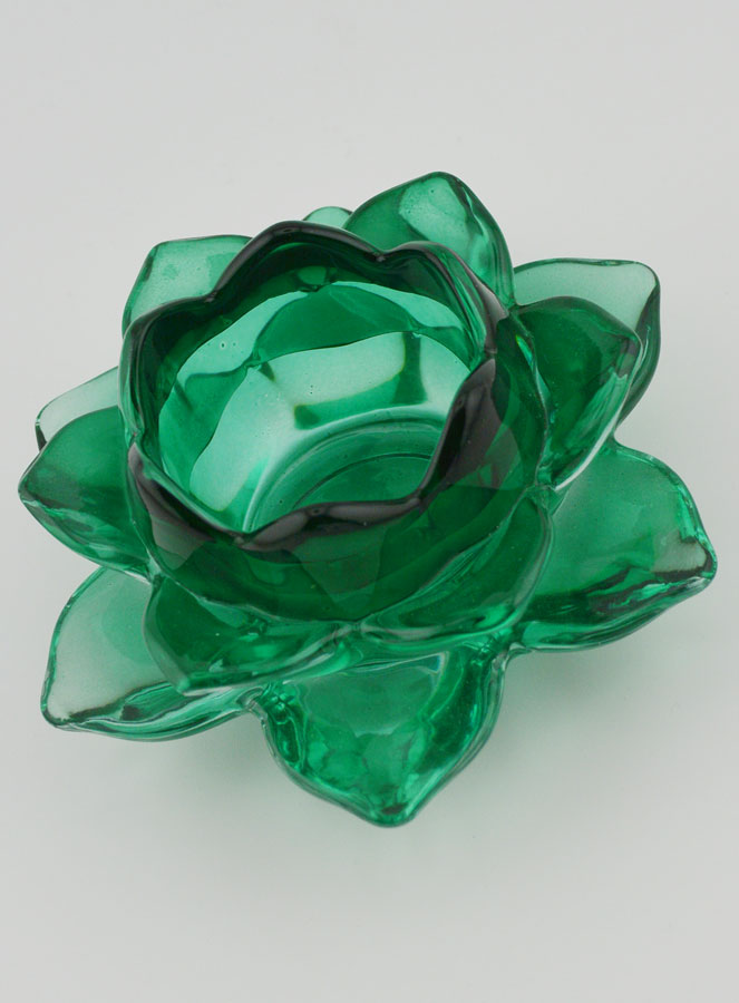 Portacandela Fiore di Loto - Verde (pic 4)