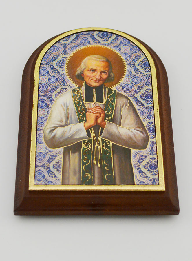 Icona da Appoggio San Curato d'Ars - 10 cm (pic 2)