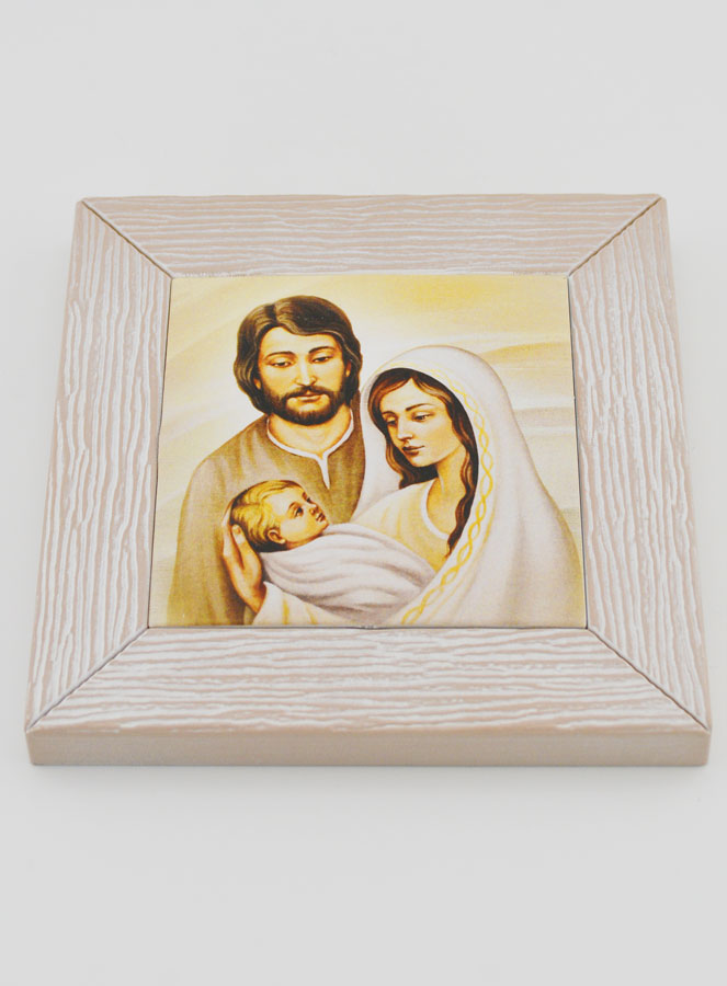 Cornice Icona Moderna Sacra Famiglia - 11 cm (pic 2)