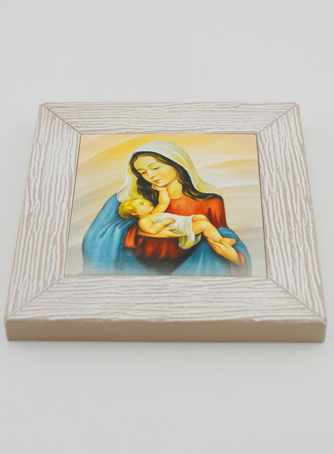 Cornice Icona Moderna Madonna col Bambino - 11 cm (pic 2)