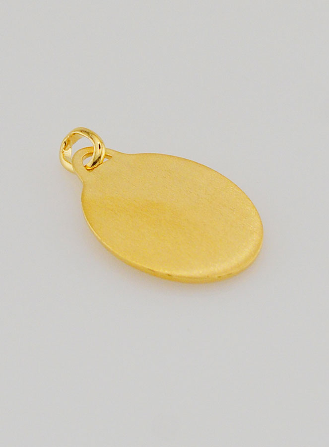 Medaglia Angelo Protettore in Placcato Oro - 20 mm (pic 4)