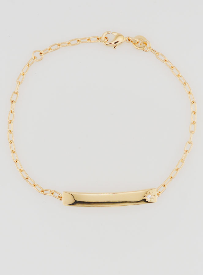 Bracciale Identità in Oro Placcato - 15 cm (pic 3)