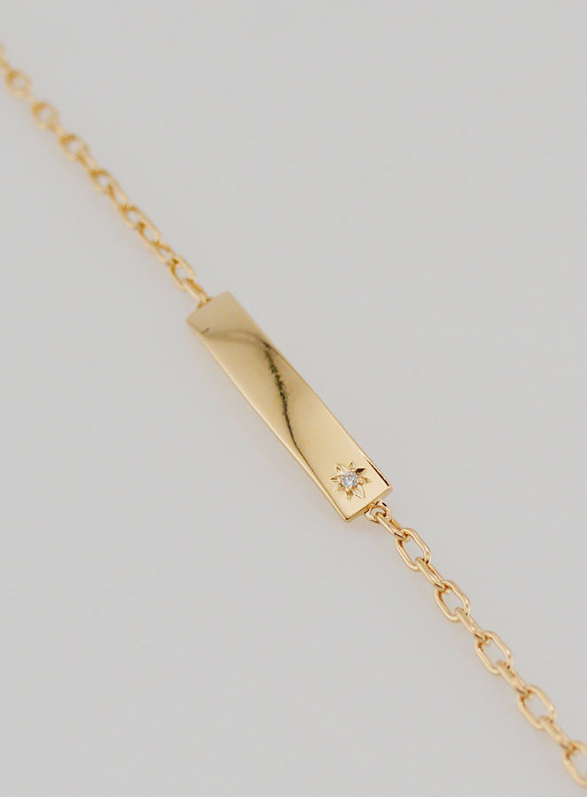 Bracciale Identità in Oro Placcato - 15 cm (pic 1)