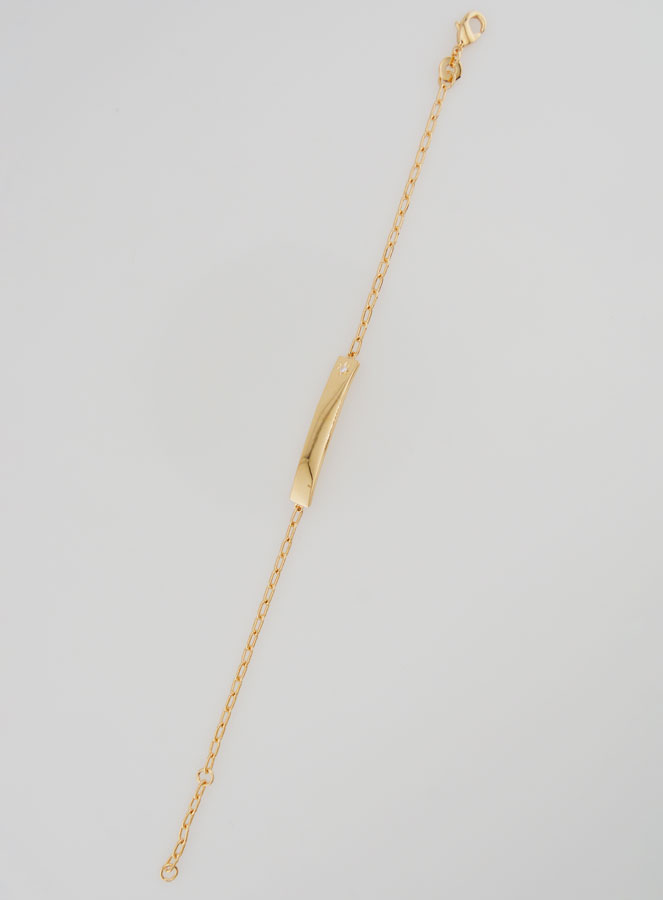 Bracciale Identità in Oro Placcato - 15 cm (pic 2)