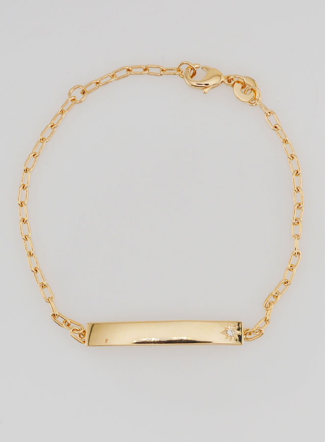 Bracciale Identità in Oro Placcato - 15 cm (pic 3)