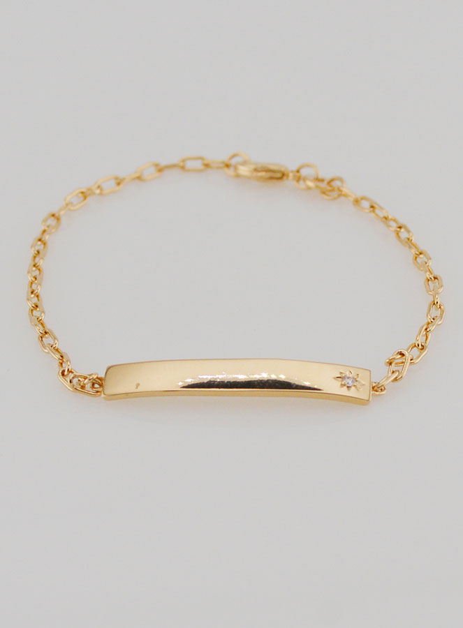 Bracciale Identità in Oro Placcato - 15 cm (pic 4)