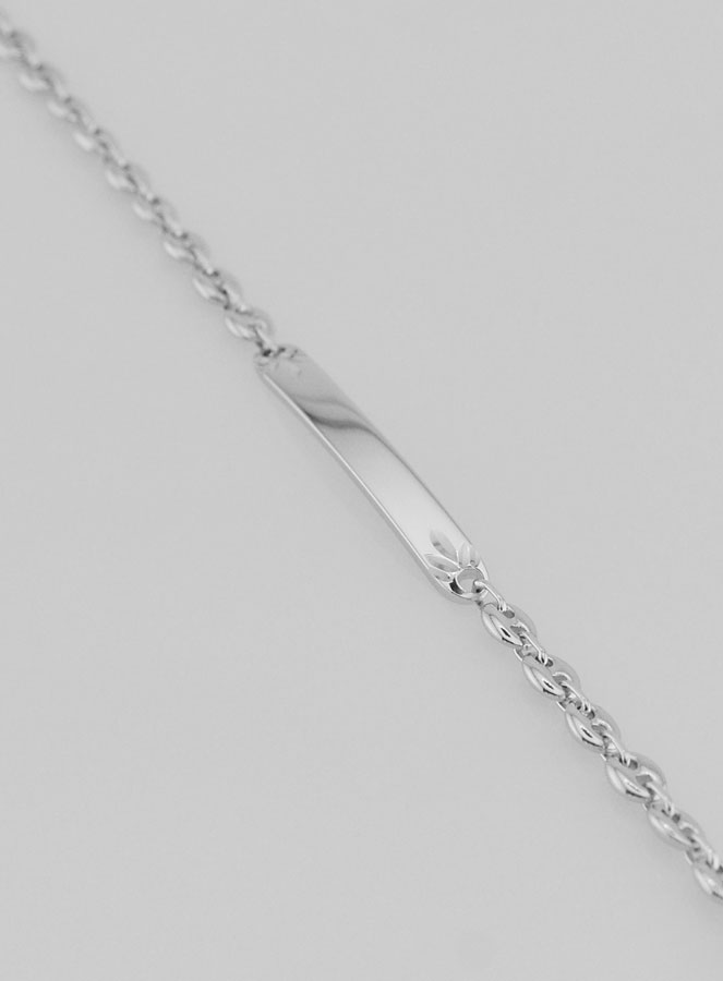 Gourmetta di Battesimo in Argento Rodiato - 18 cm (pic 1)