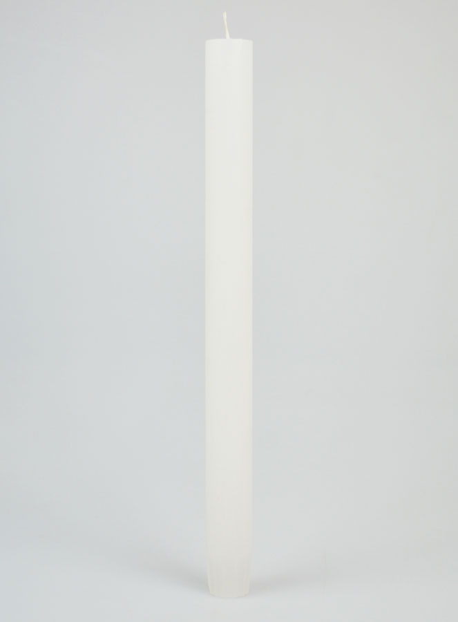 Candela di Preghiera Tinta Massa - Bianco (pic 1)