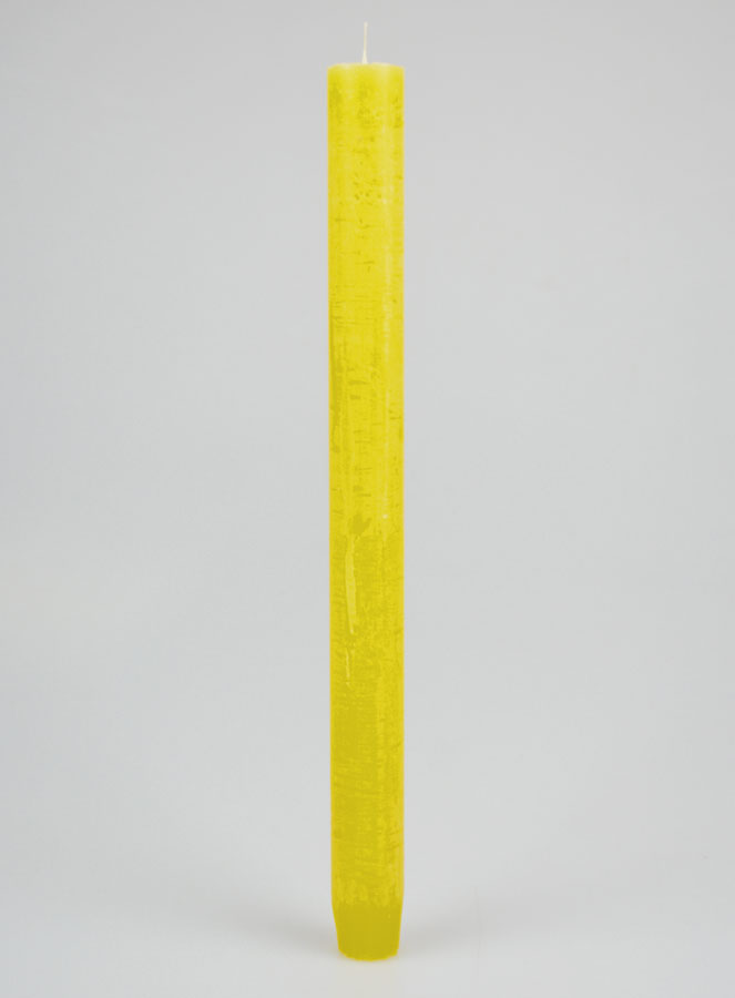 Candela Colorata in Massa 27cm - Giallo (pic 1)