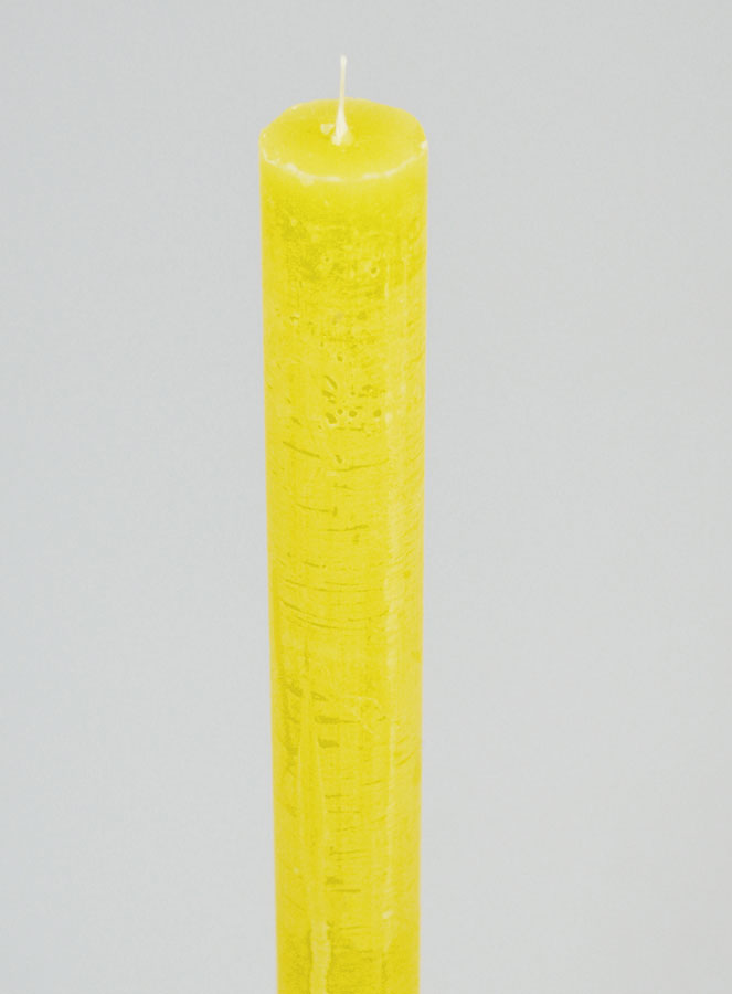 Candela Colorata in Massa 27cm - Giallo (pic 4)