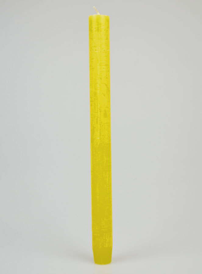 Candela di Preghiera Tinta in Massa - Giallo (pic 1)