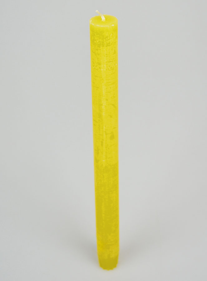 Candela di Preghiera Tinta in Massa - Giallo (pic 2)