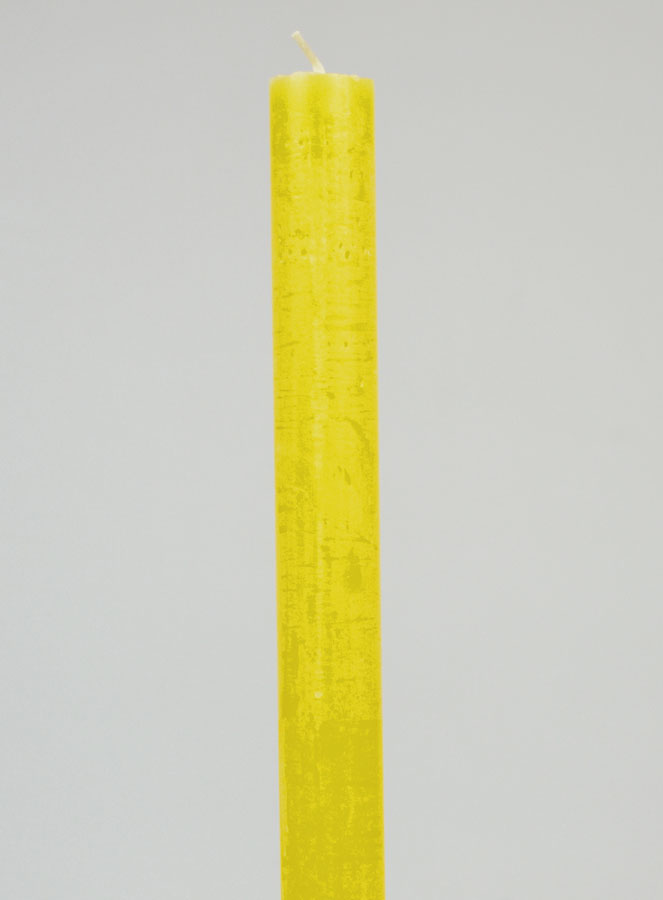 Candela di Preghiera Tinta in Massa - Giallo (pic 3)