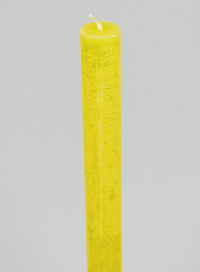 Candela di Preghiera Tinta in Massa - Giallo (pic 4)