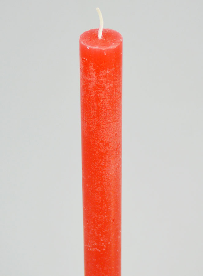 Candela Colorata in Massa 27cm - Rosso Rosato (pic 4)