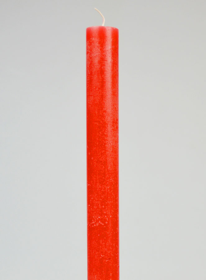 Candela di Preghiera Tinta Massa - Rosso Rosato (pic 3)