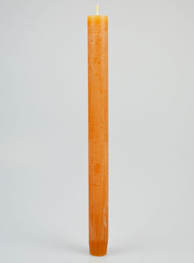 Candela Colorata in Massa 27cm - Marrone (pic 1)