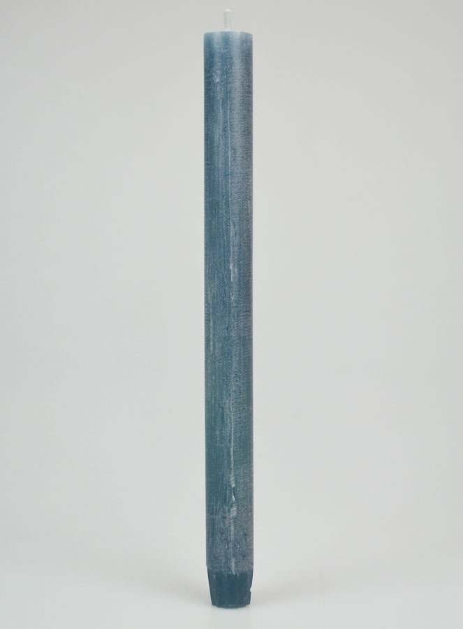 Candela di Preghiera Tinta in Massa - Blu Grigio (pic 1)