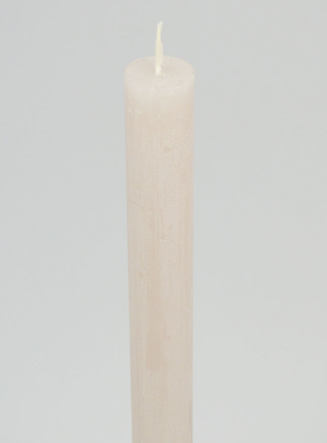 Candela Colorata in Massa 27cm - Grigio Sabbia (pic 4)