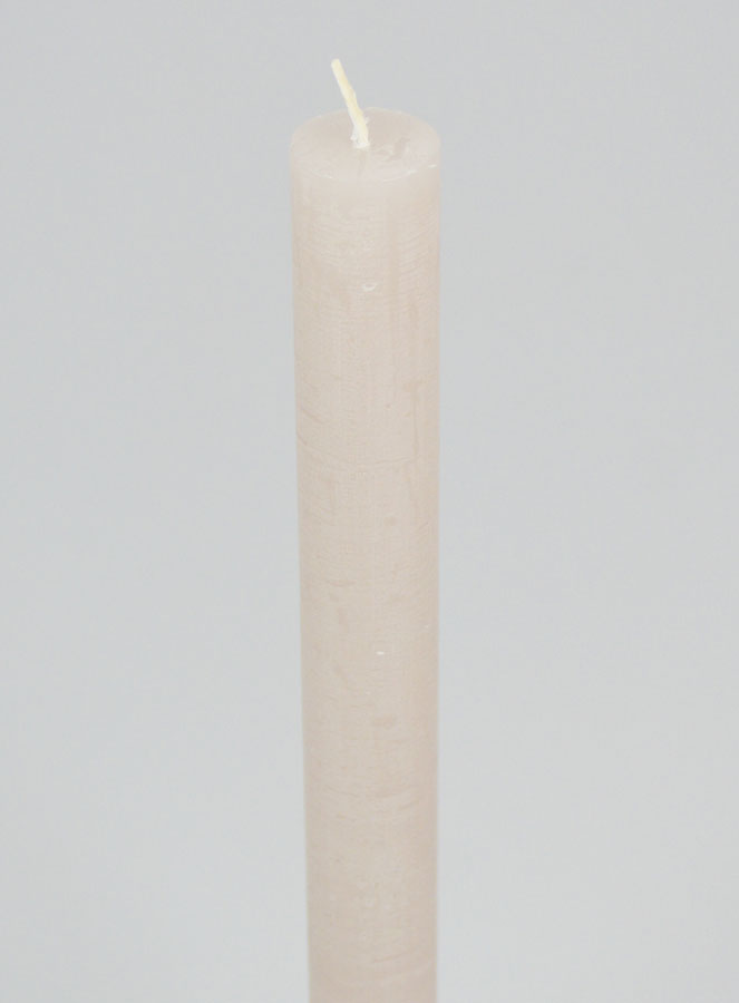 Candela di Preghiera Tinta in Massa - Grigio Sabbia (pic 4)