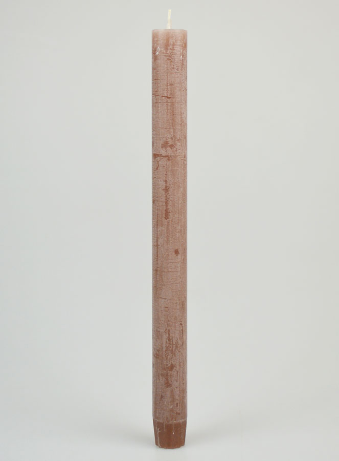 Candela Colorata in Massa 27cm - Tortora (pic 1)