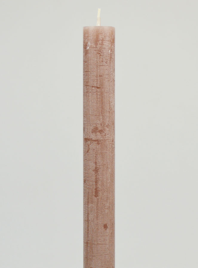 Candela Colorata in Massa 27cm - Tortora (pic 3)