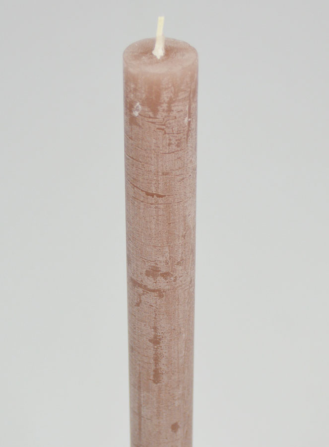 Candela Colorata in Massa 27cm - Tortora (pic 4)