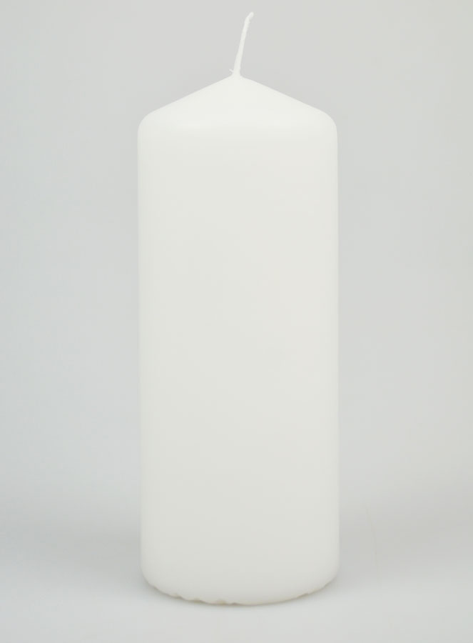 Candela Decorazine Bianca - 17 cm (pic 1)