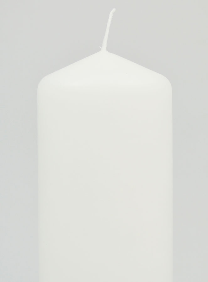 Candela Decorazine Bianca - 17 cm (pic 3)