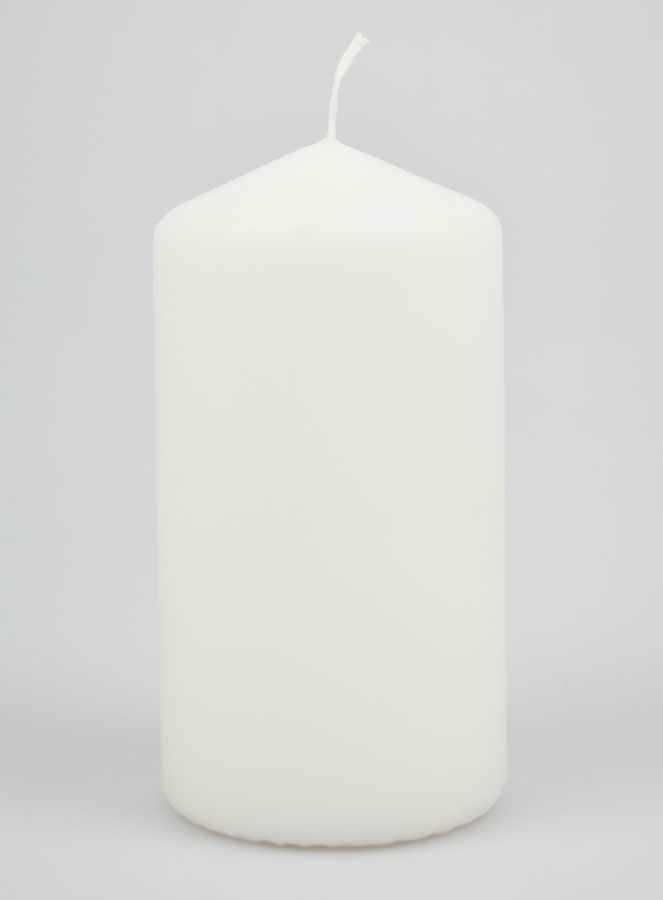 Candela Decorazione Bianca - 15 cm (pic 1)