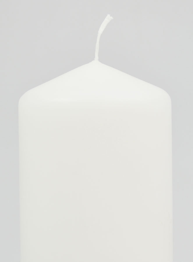 Candela Decorazione Bianca - 15 cm (pic 3)