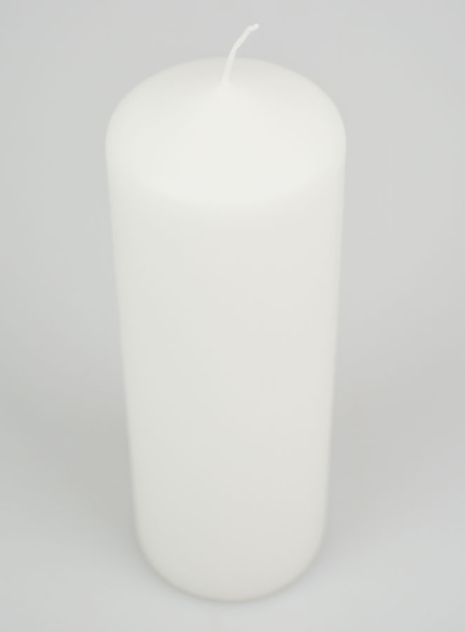 Candela Decorazine Bianca - 20 cm (pic 2)