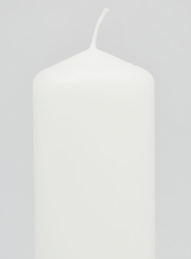 Candela Decorazine Bianca - 20 cm (pic 3)