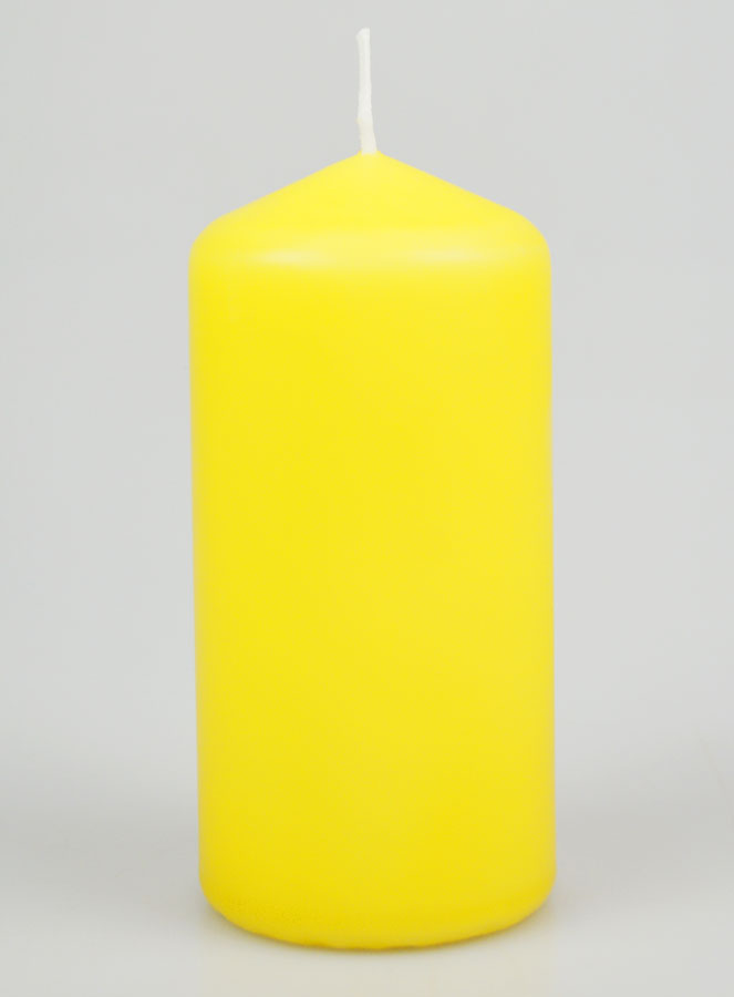 Candela Decorazione 12cm - Giallo (pic 1)