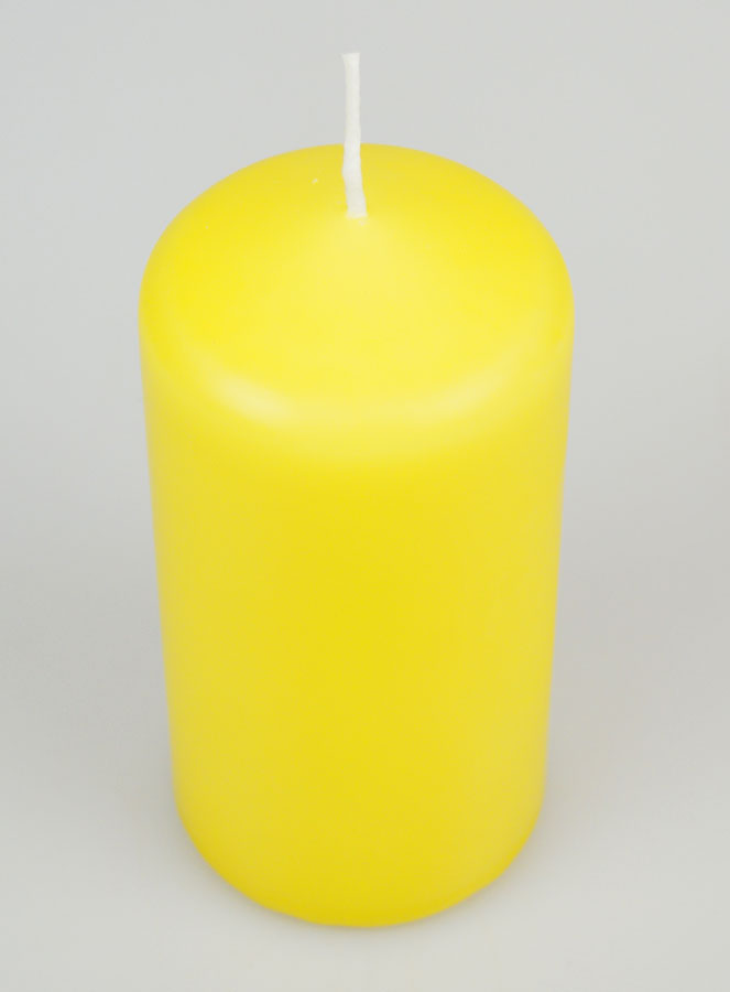 Candela Decorazione 12cm - Giallo (pic 2)
