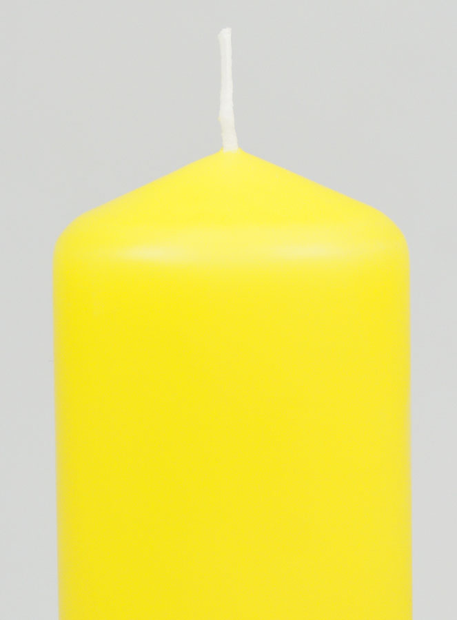 Candela Decorazione 12cm - Giallo (pic 3)