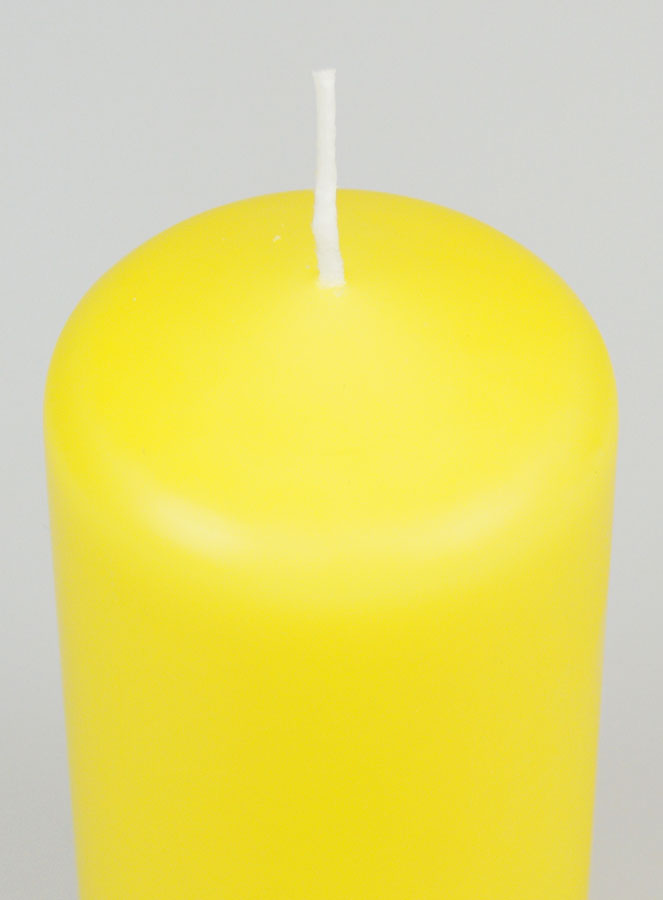 Candela Decorazione 12cm - Giallo (pic 4)