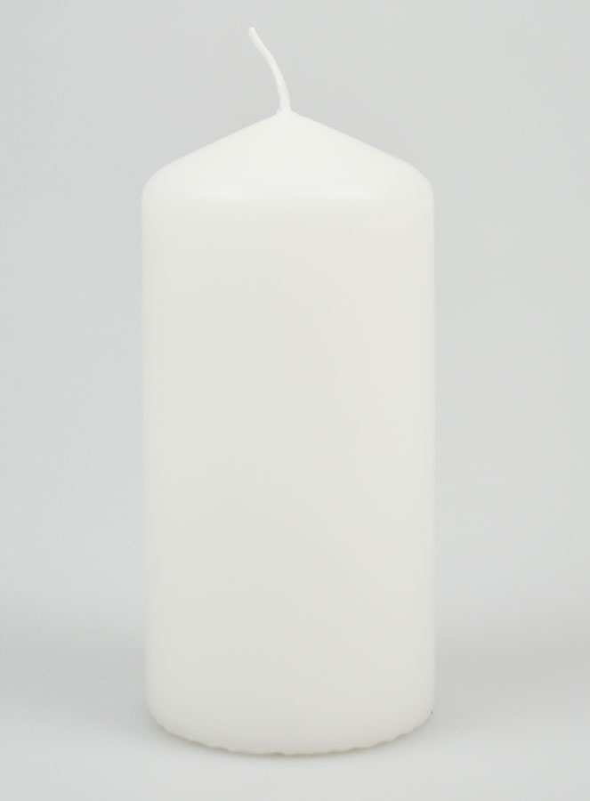 Candela Decorazione 12cm - Bianco Puro (pic 1)