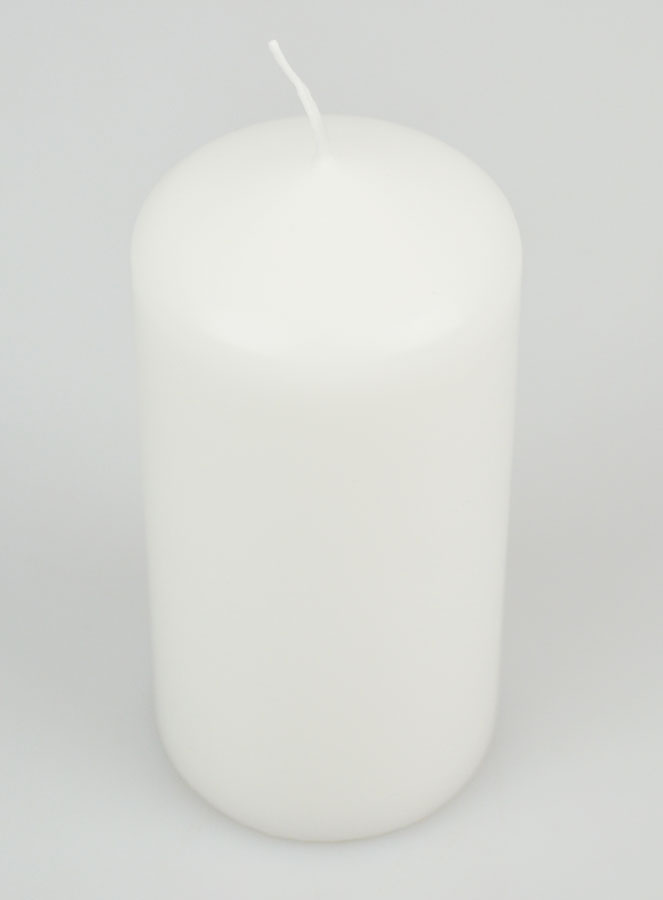 Candela Decorazione 12cm - Bianco Puro (pic 2)