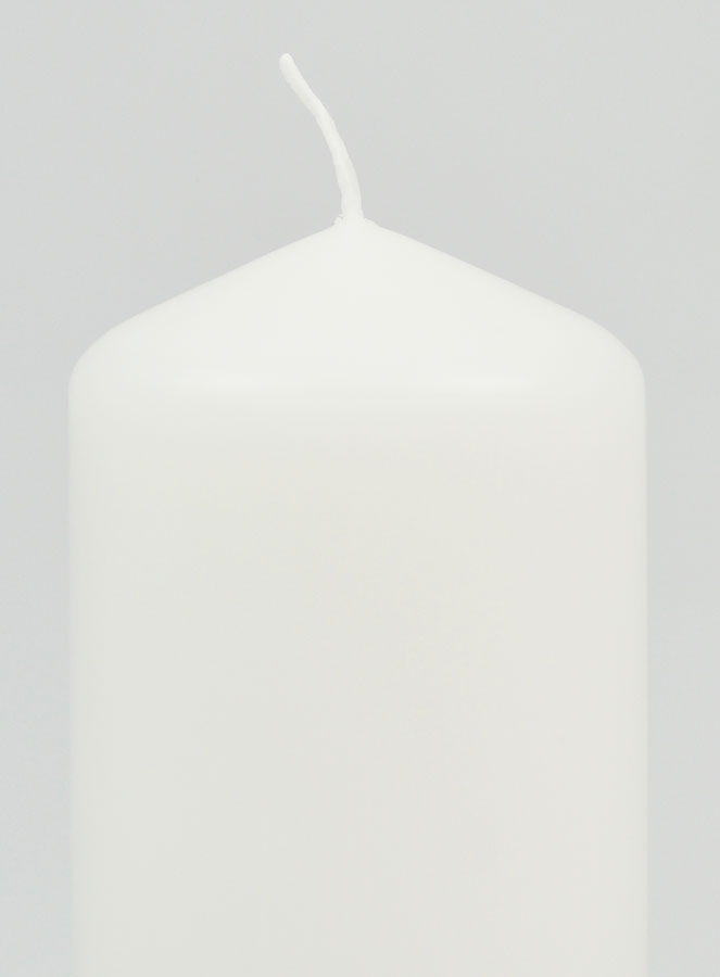 Candela Decorazione 12cm - Bianco Puro (pic 3)