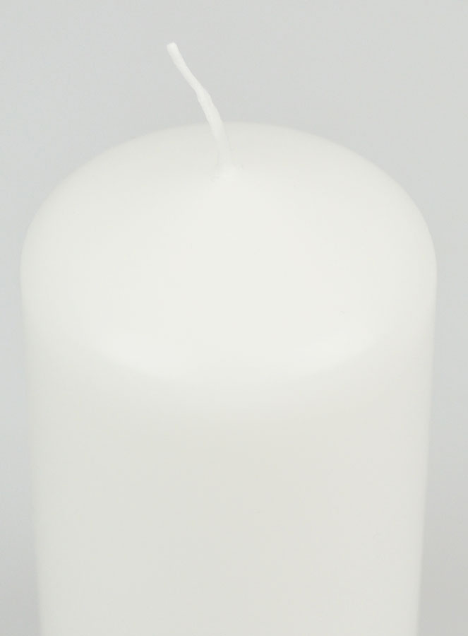Candela Decorazione 12cm - Bianco Puro (pic 4)