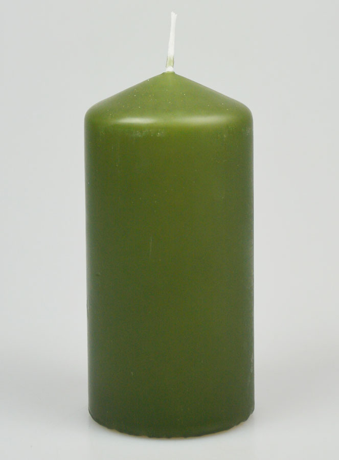 Candela Decorazione 12cm - Oliva (pic 1)