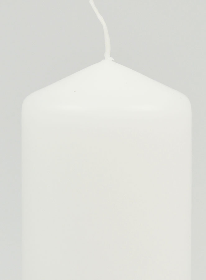 Candela Decorazine Bianca - 10 cm (pic 3)