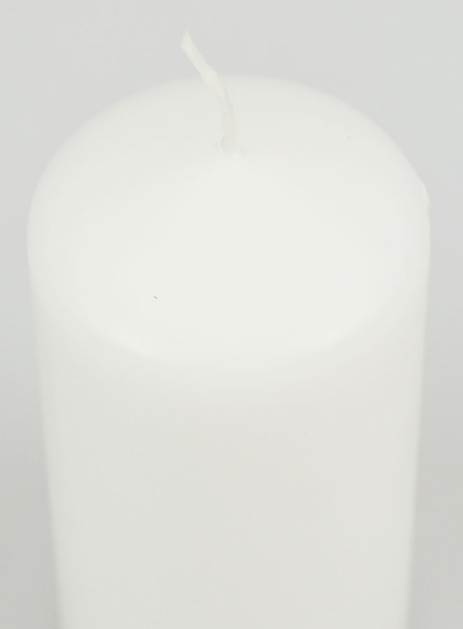 Candela Decorazine Bianca - 10 cm (pic 4)