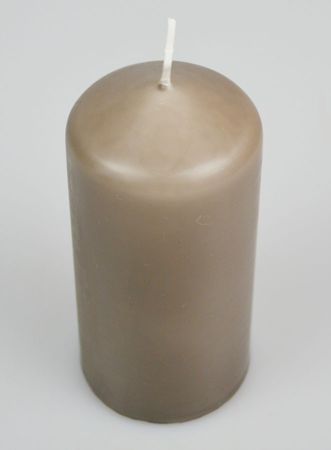 Candela Decorazione 12cm - Tortora (pic 2)