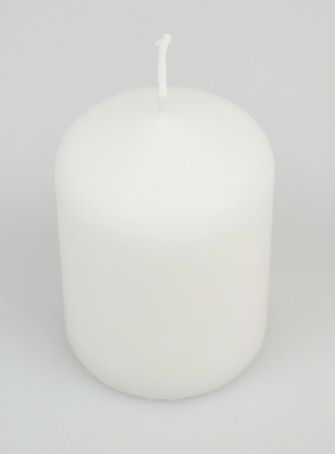 Candela Decorazione 8cm - Bianco Puro (pic 2)